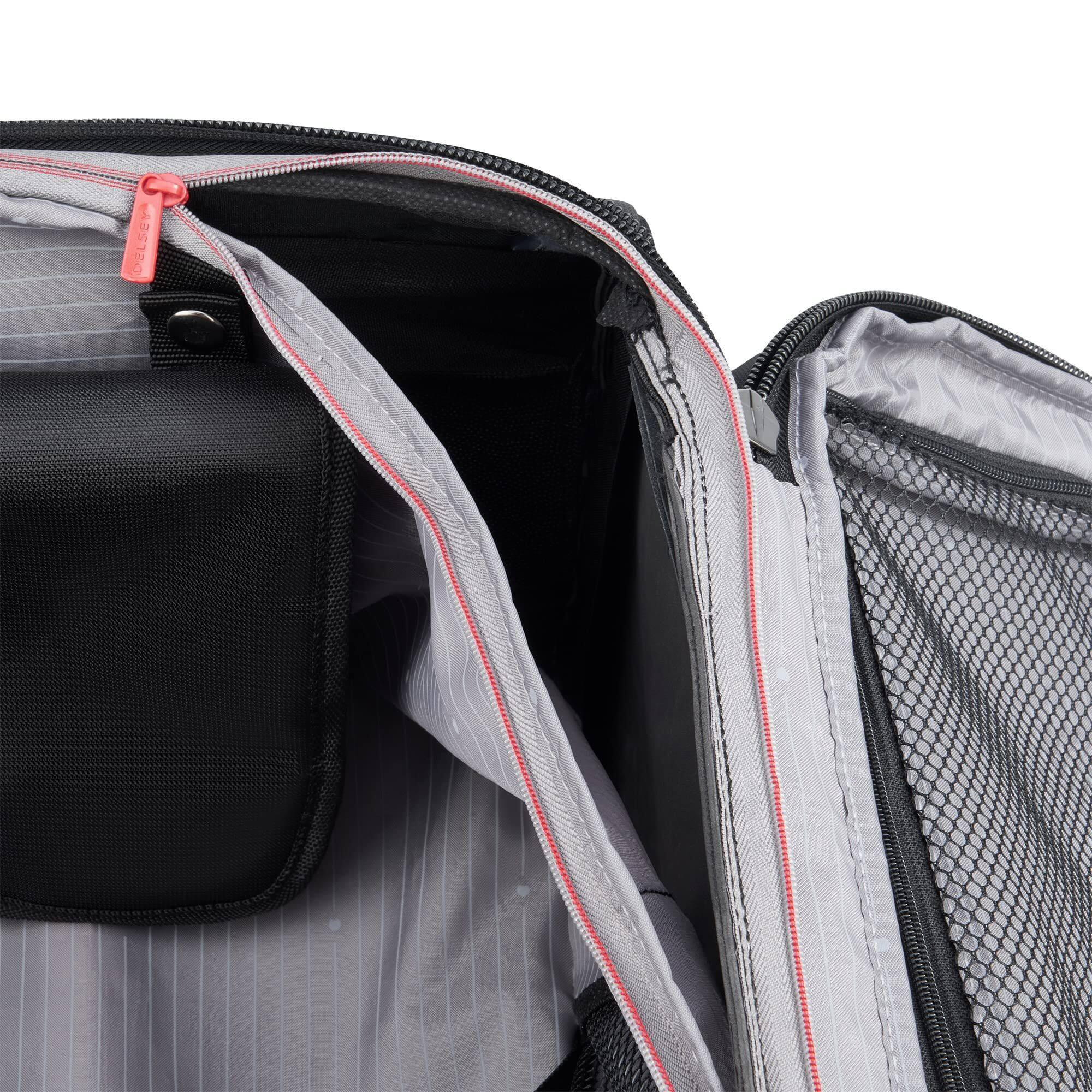 Alt View 5. Delsey - Delsey Helium DLX Checked Expandable Spinner- 25" Medium - Black.