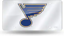 Rico Industries - St Louis Blues Acrylic License Plate Laser Tag - Multi