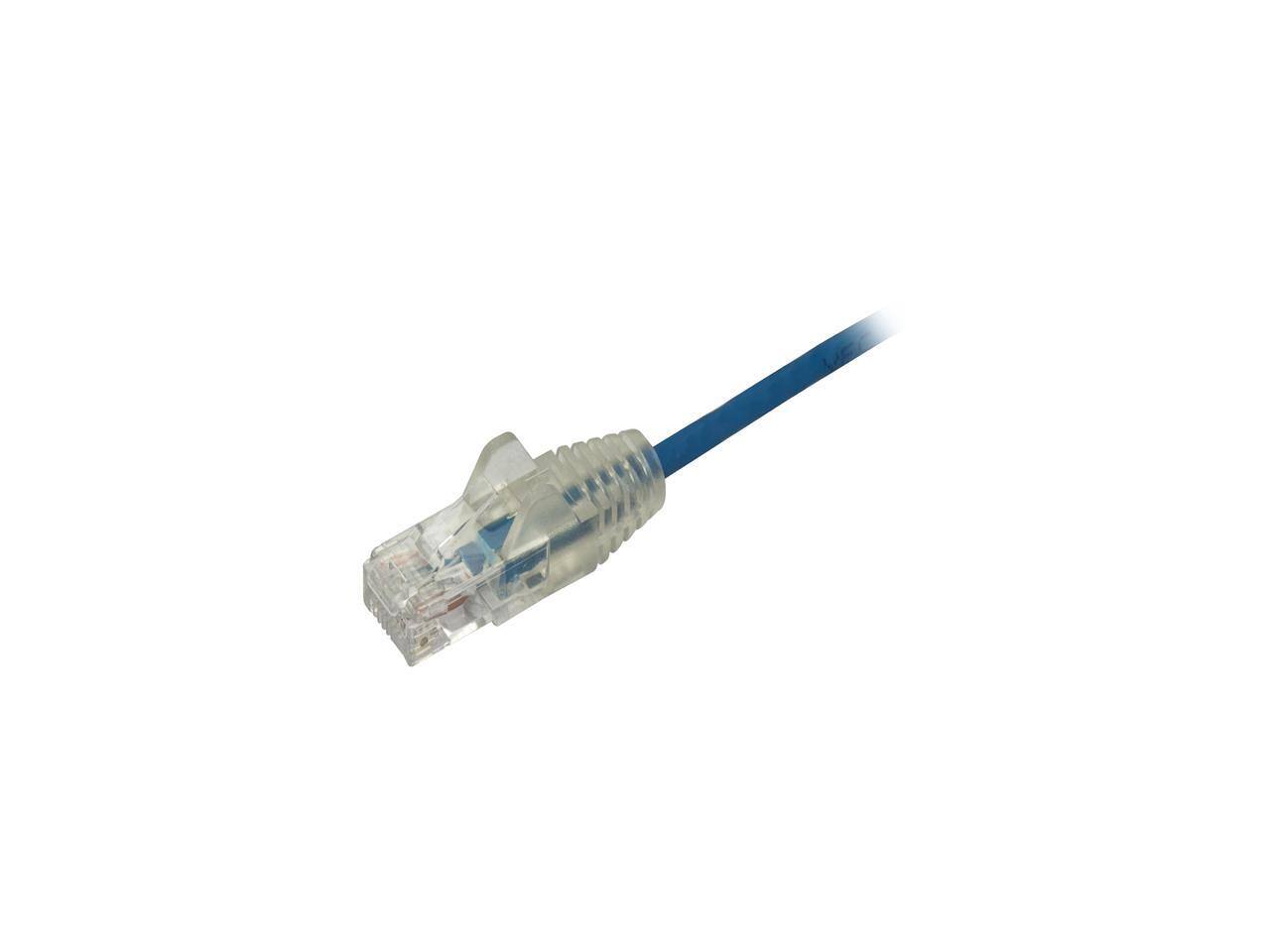 Alt View 1. StarTech.com - StarTech N6PAT1BLS Cat6 1ft Blue Slim Ethernet Cable.