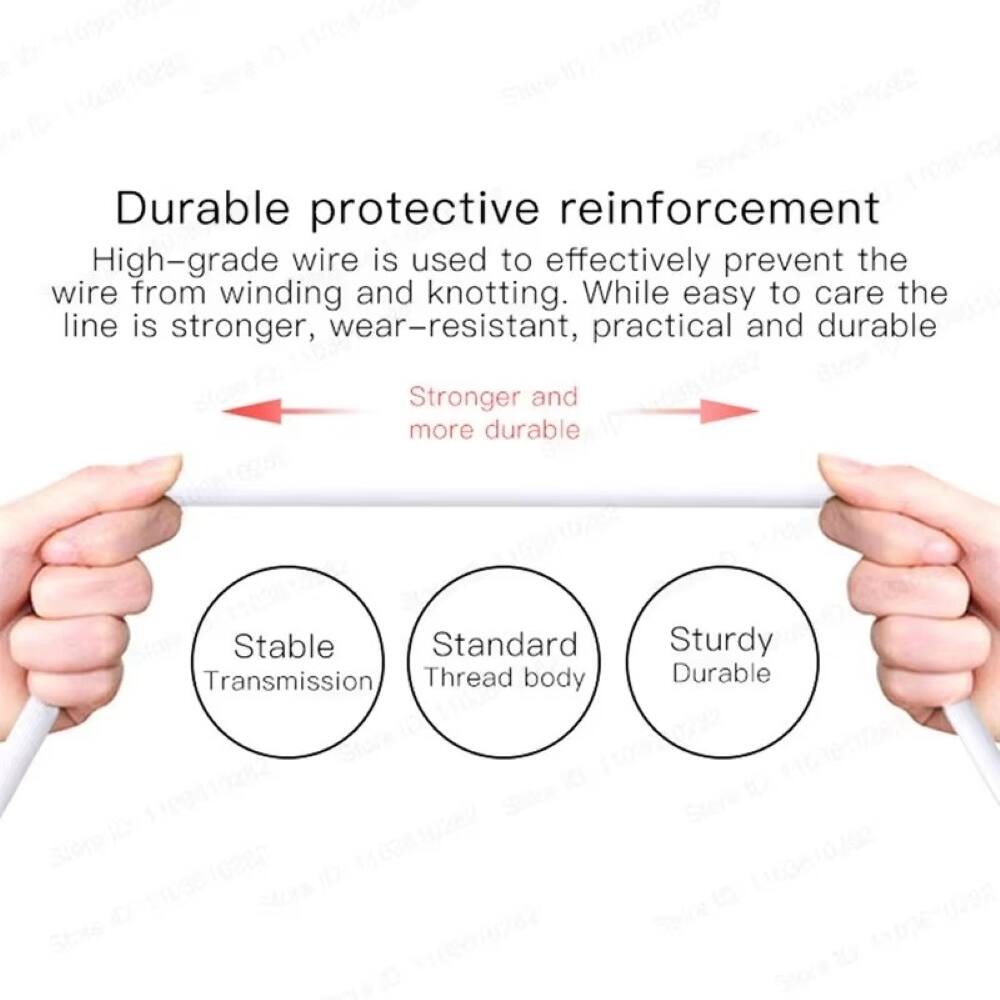Durable protective reinforcement

High-grade wire is used to effectively prevent the wire from winding and knotting. While easy to care for, the line is stronger, wear-resistant, practical, and durable.

Stronger and more durable

Stable Transmission

Standard Thread body

Sturdy Durable