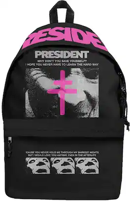 PopMarket - President - Rocksax - President - Conclave Logo - Daypack with Laptop Pocket (Black) - Multicolor