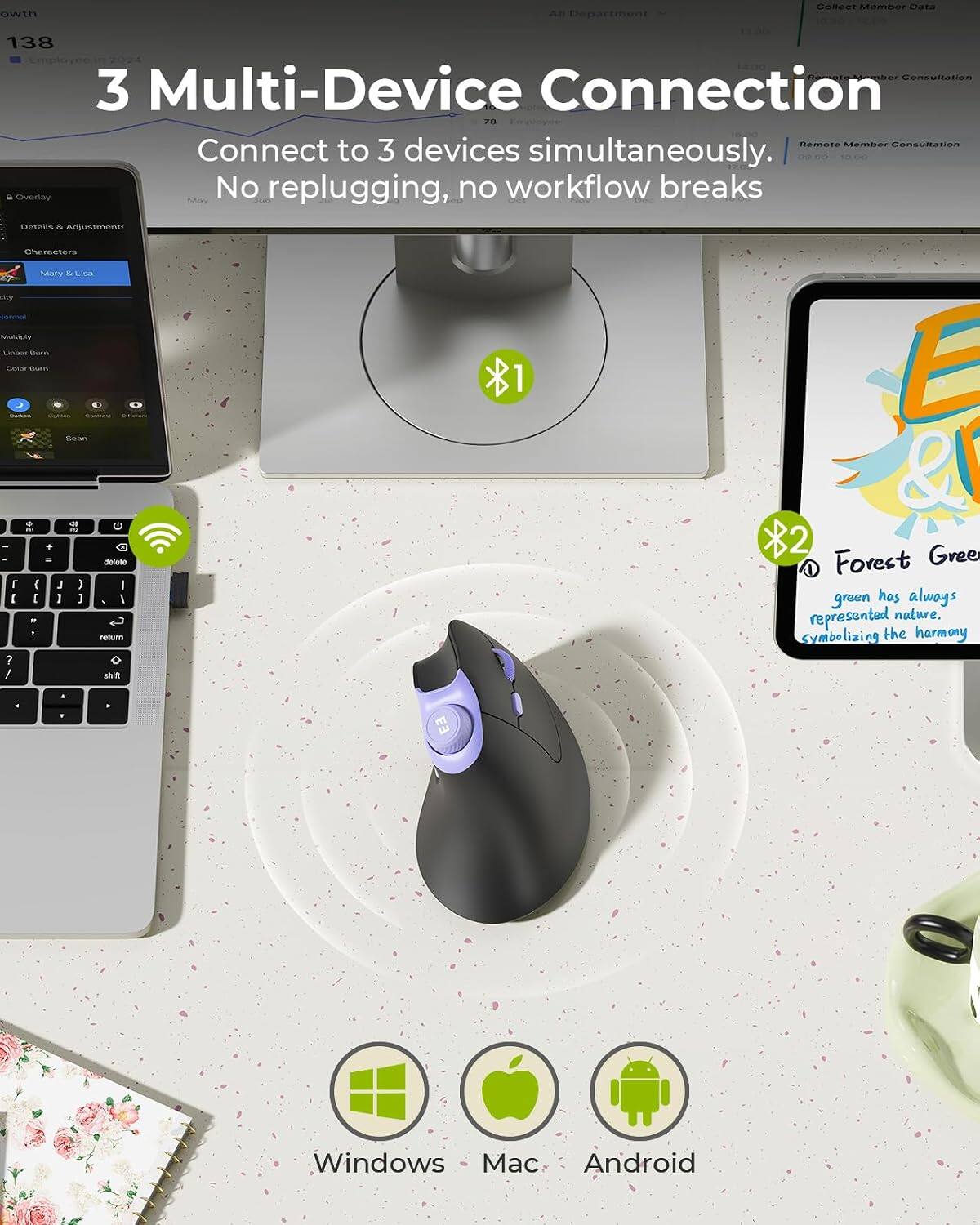 owth  
All Department  
Collect Member Data  
138 Consultation 3 Multi-Device Connection 78 Remote Member Consultation  
Connect to 3 devices simultaneously.  
Overlay No replugging, no workflow breaks  
Details & Adjustments  
Characters  
Mary & Lina  
city  
Multiply  
Drear Been Crybor Burn COROCIDE o + a  
Sean of IN deloto  
1  
& 82  
Forest green has always represented nature. symbolizing the harmony  
Windows Mac Android