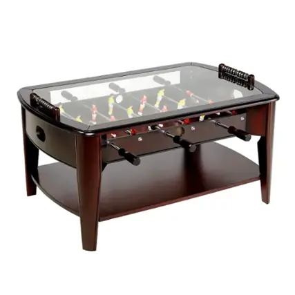 Front. Barrington - Barrington 42” Foosball Coffee Table with Accessories - Brown.