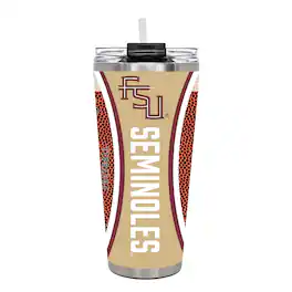 Great American Products - Florida State Seminoles 32oz. Big Slim Game Ball Travel Tumbler - Brown
