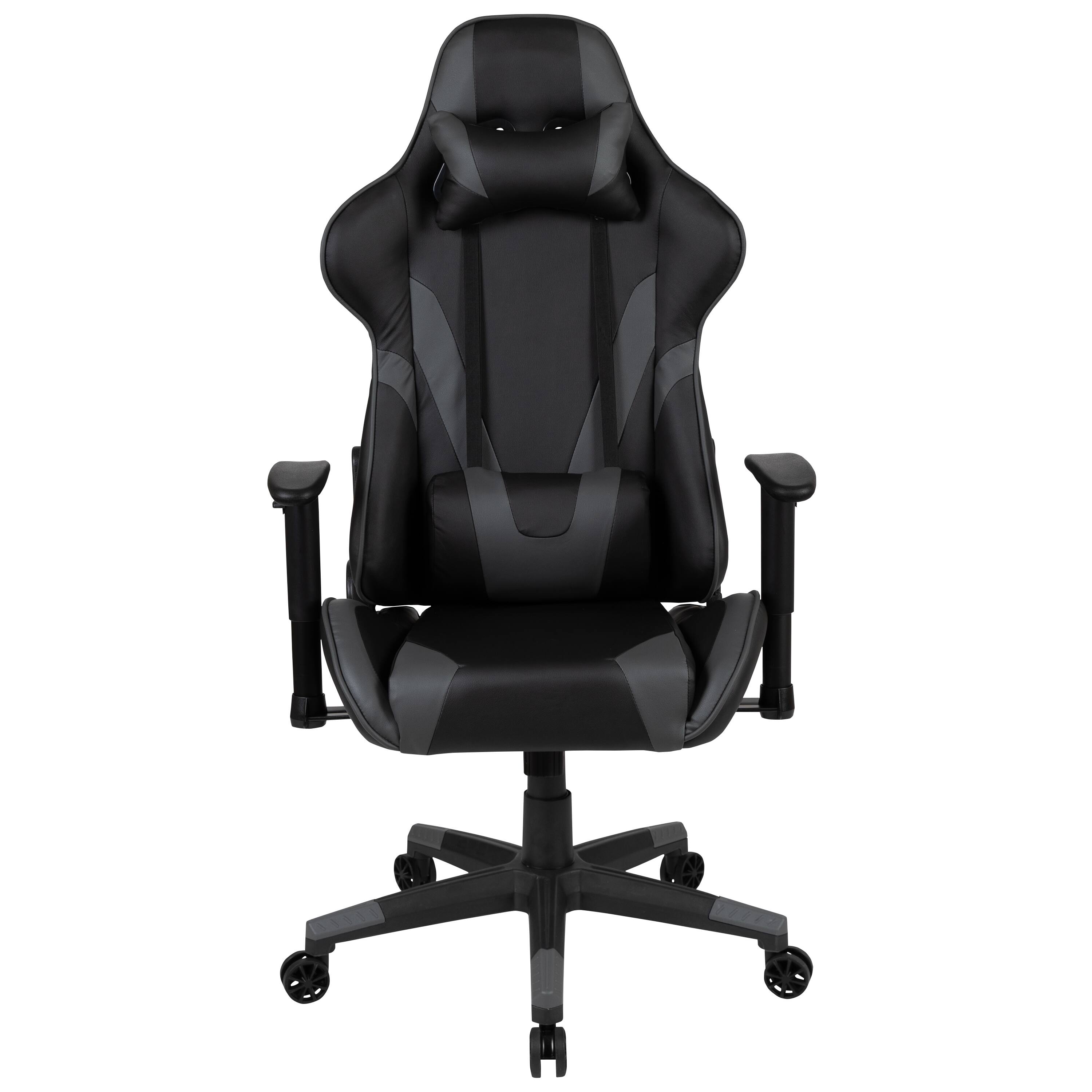 Alt View 7. Emma + Oliver - Z200 Gaming Chair Racing Office Ergonomic Computer PC Chair with Reclining Back - Gray.