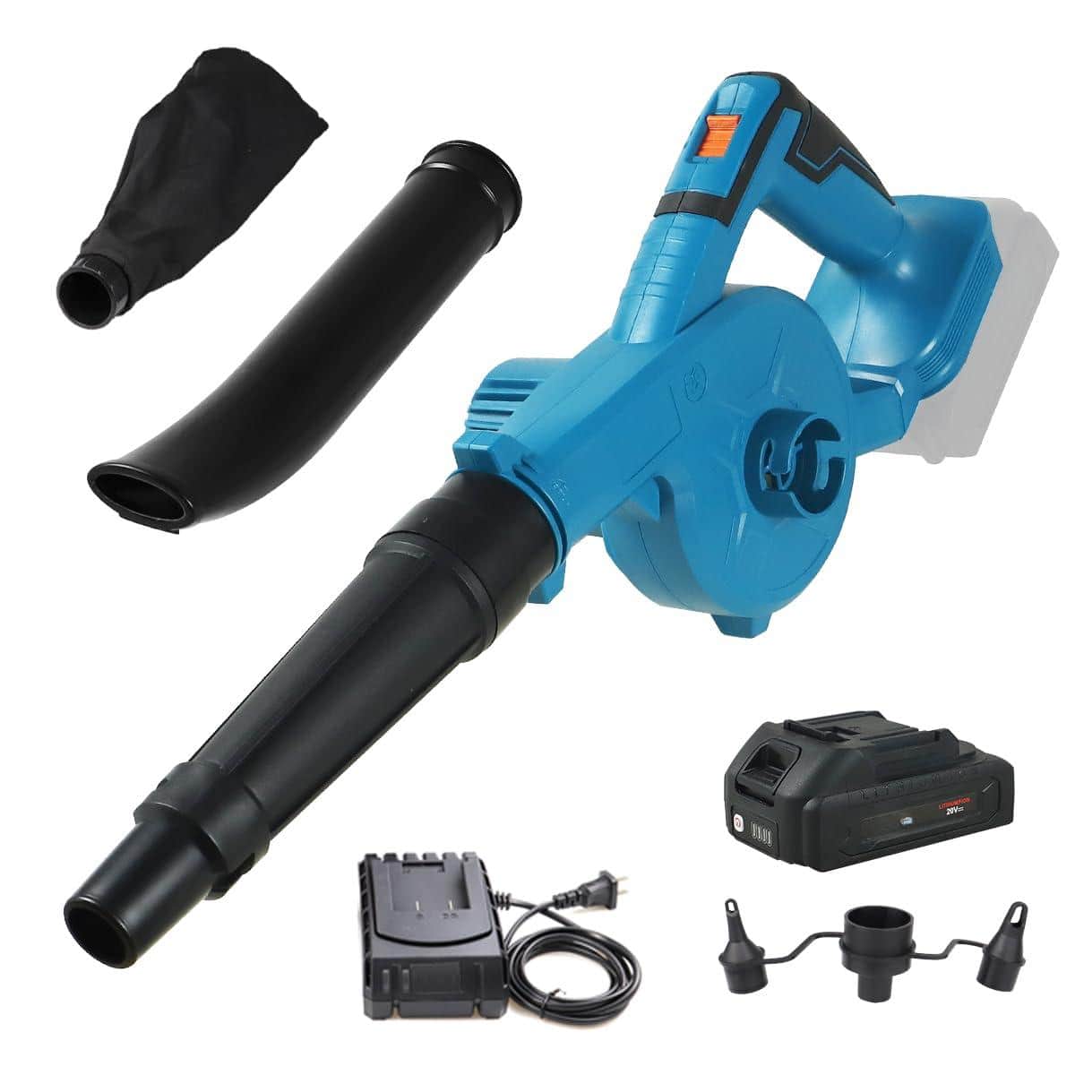JETRANSPORT - Small Leaf Blower Cordless Compatible With Makita 18v 157mph/64cfm Lightweight Mini Hand Electric Vacuum For L - Small Blower