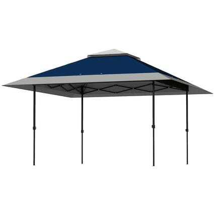 Front. Spaco - Spaco 13'x13' Pop Up Canopy Tent,UPF50+ Tents for Parties,Height Adjustable - Navy Blue.