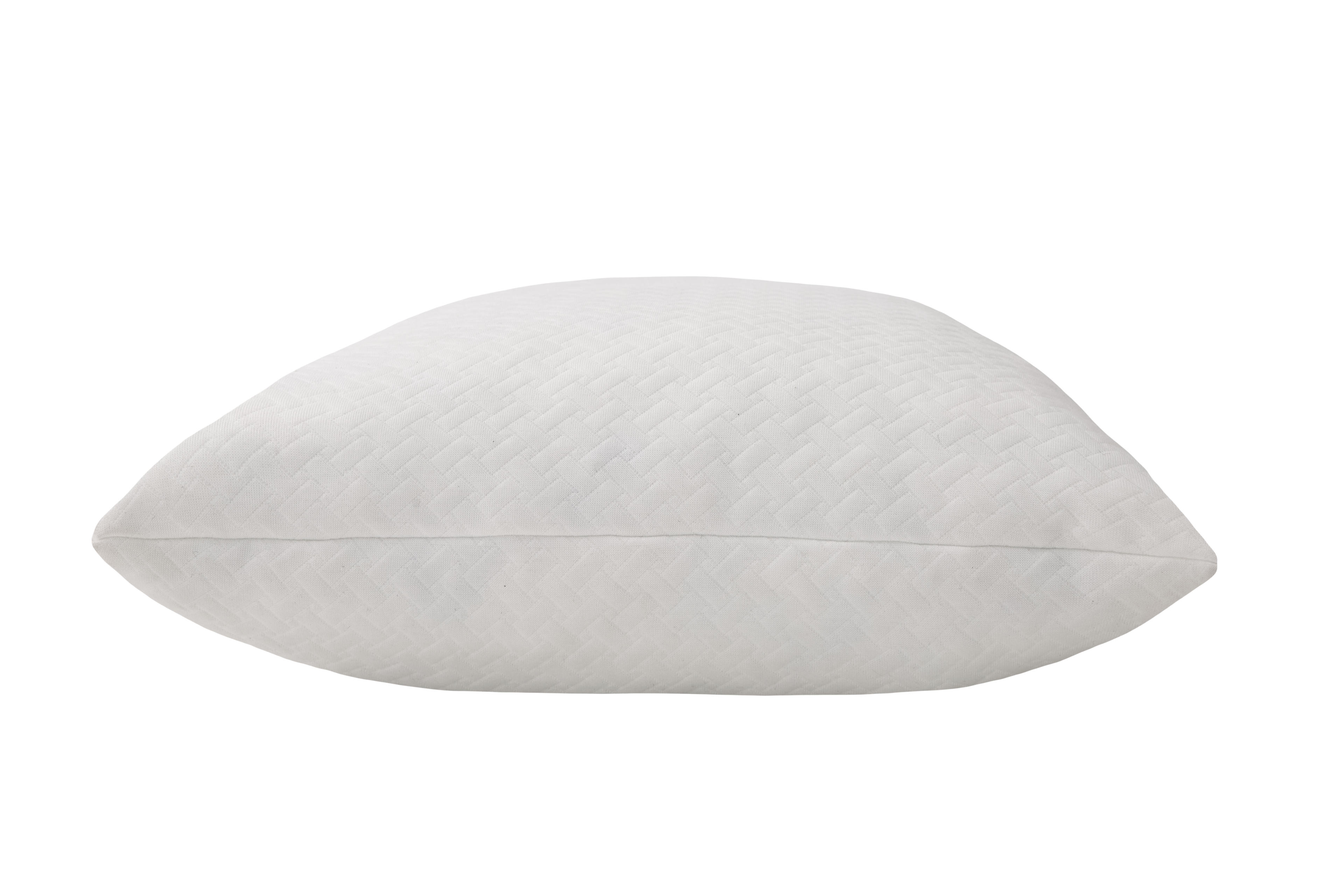 Angle. Bestier - Memory Foam Bed Pillows 2 Pack, Breathable Air Layer Adjustable Fill, Removable Pillow Cover - White.