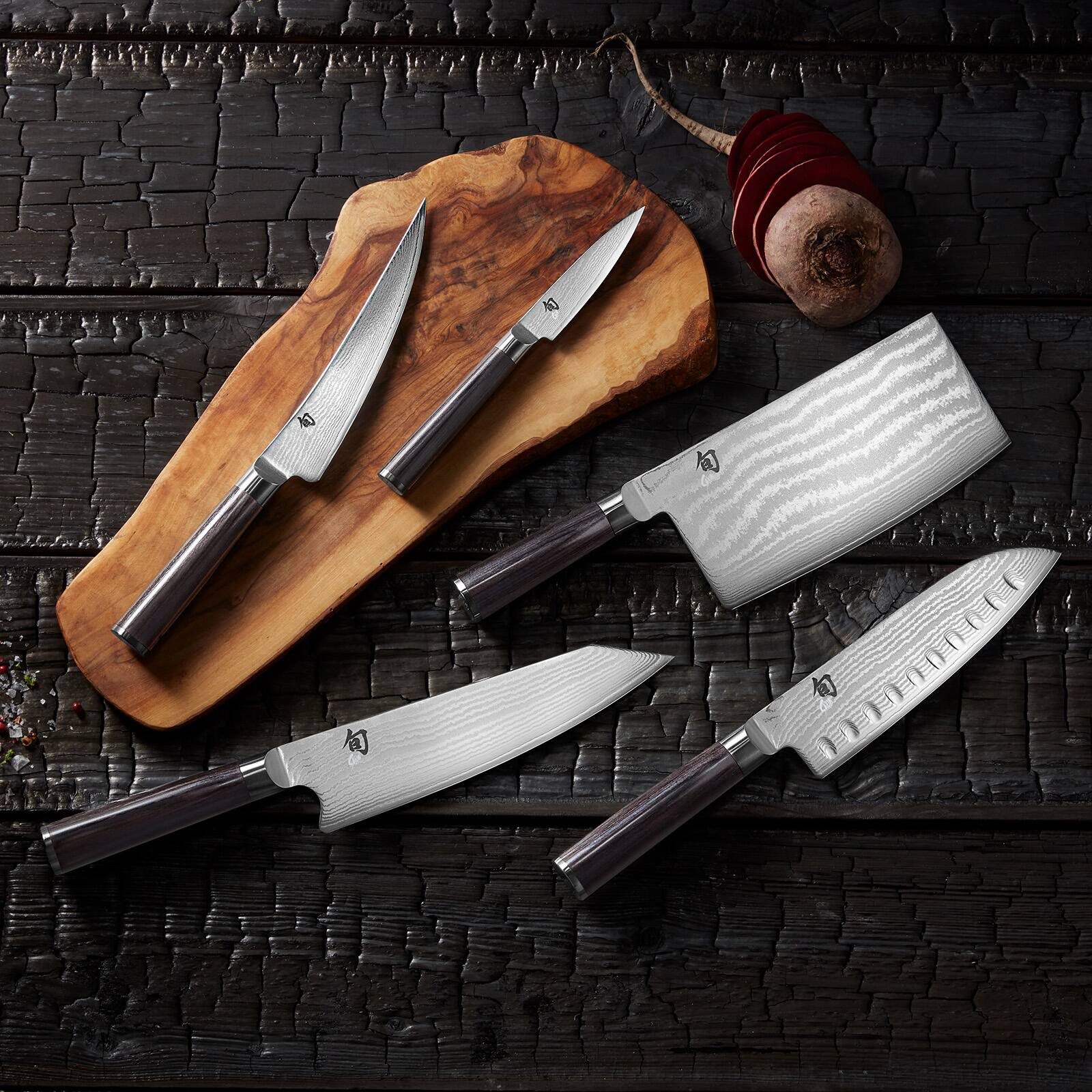 Alt View 3. Shun - Classic Chinese Chef's Knife, 7.75 Inch - Black.