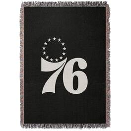Chad & Jake - Philadelphia 76ers Woven Blanket - Black