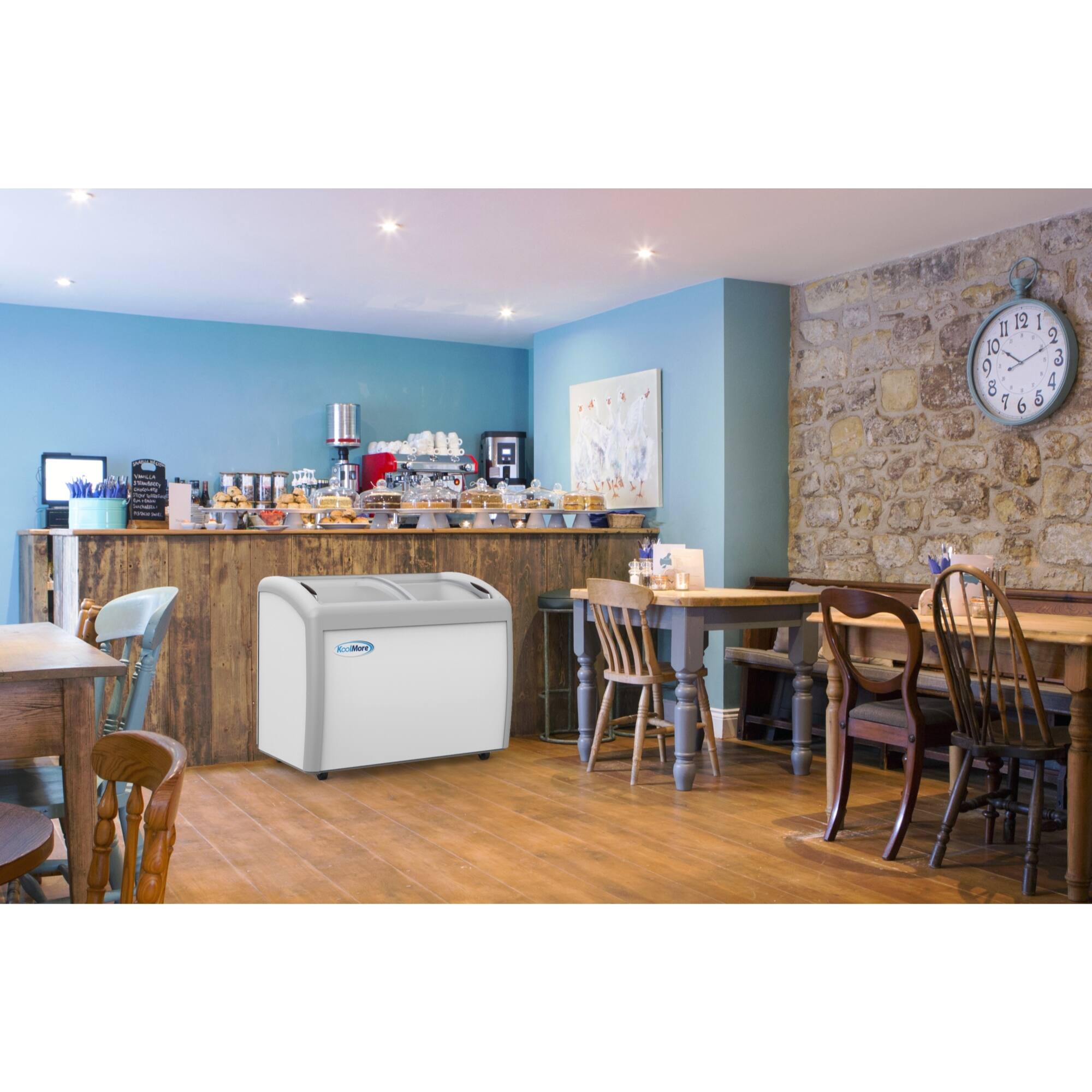 Alt View 8. Koolmore - 40 in. Display Ice Cream Freezer - 9 cu ft. MCF-9C - White.