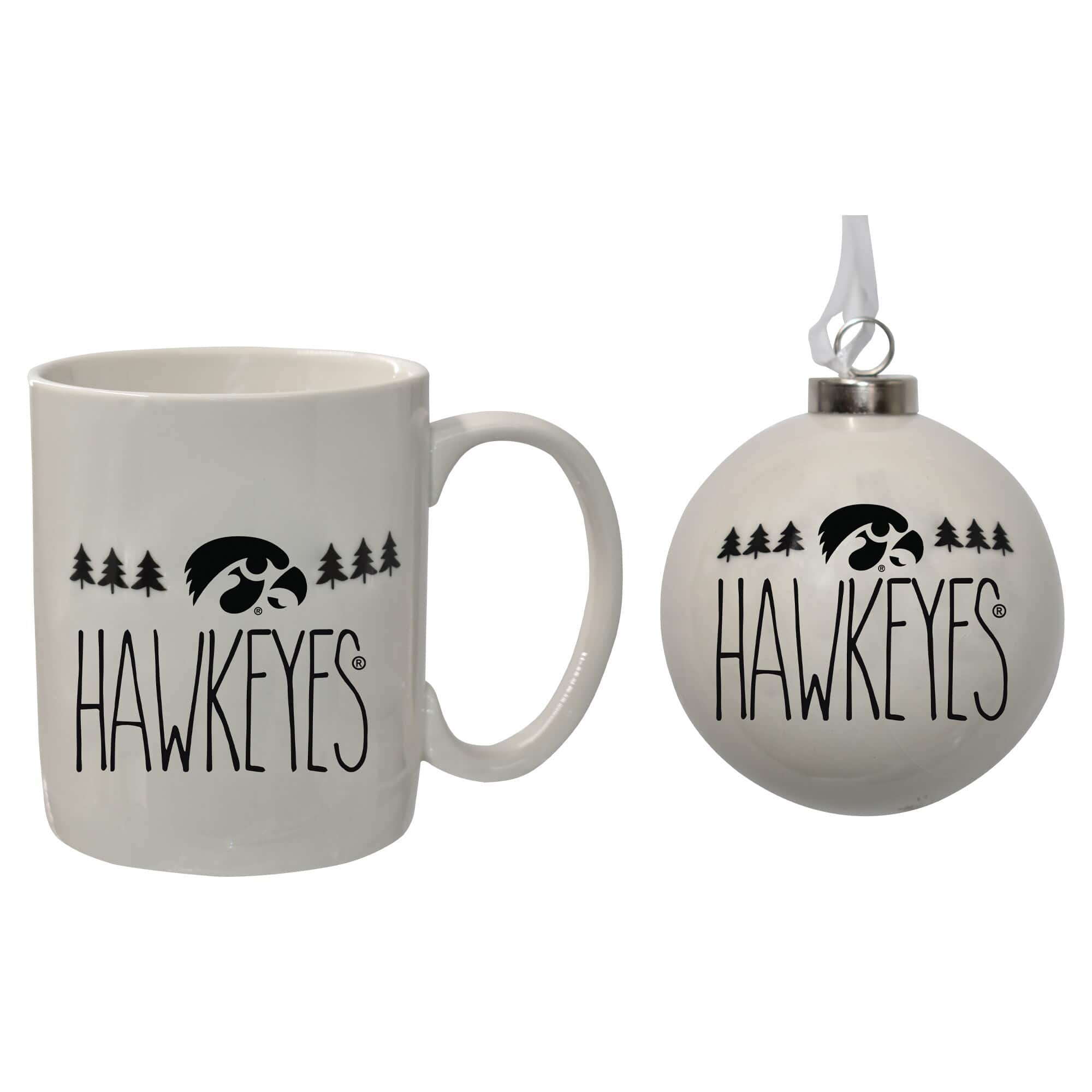 Action Racing - Iowa Hawkeyes Holiday Ornament & Mug Set - Multicolor