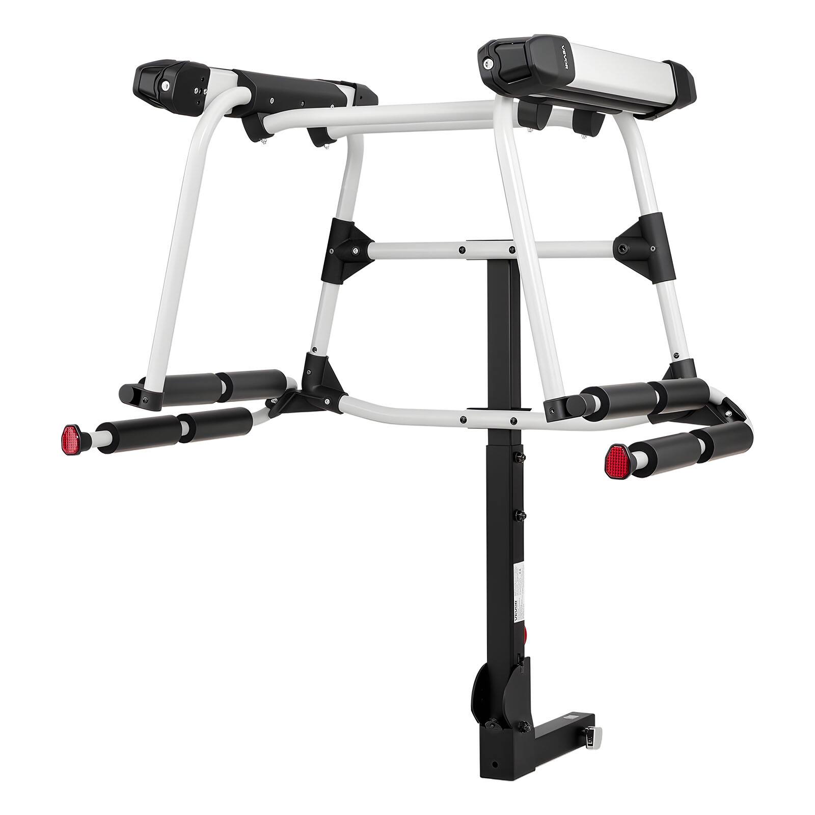 Alt View 5. VEVOR - Hitch Mounted Ski & Snowboard Rack, Fits 2-Inch Receiver, Carries up to 6 Pairs of Skis or 4 Snowboards - Black + Silver.