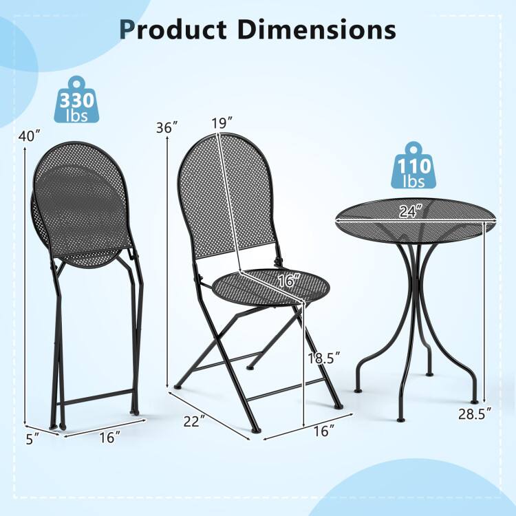 Product Dimensions:  
- 40" x 36" x 19" (330 lbs)  
- 24" x 18.5" x 16" (110 lbs)  
- 22" x 16" x 5"  
- 28.5"