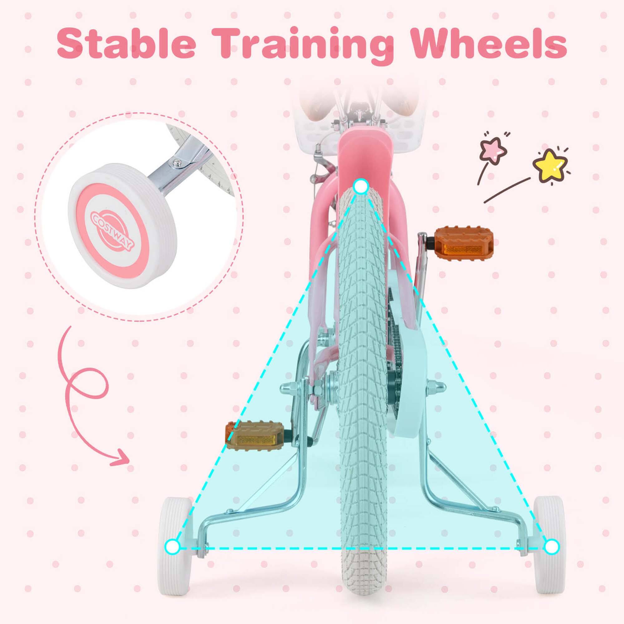 Stable Training Wheels  
COSTWAY