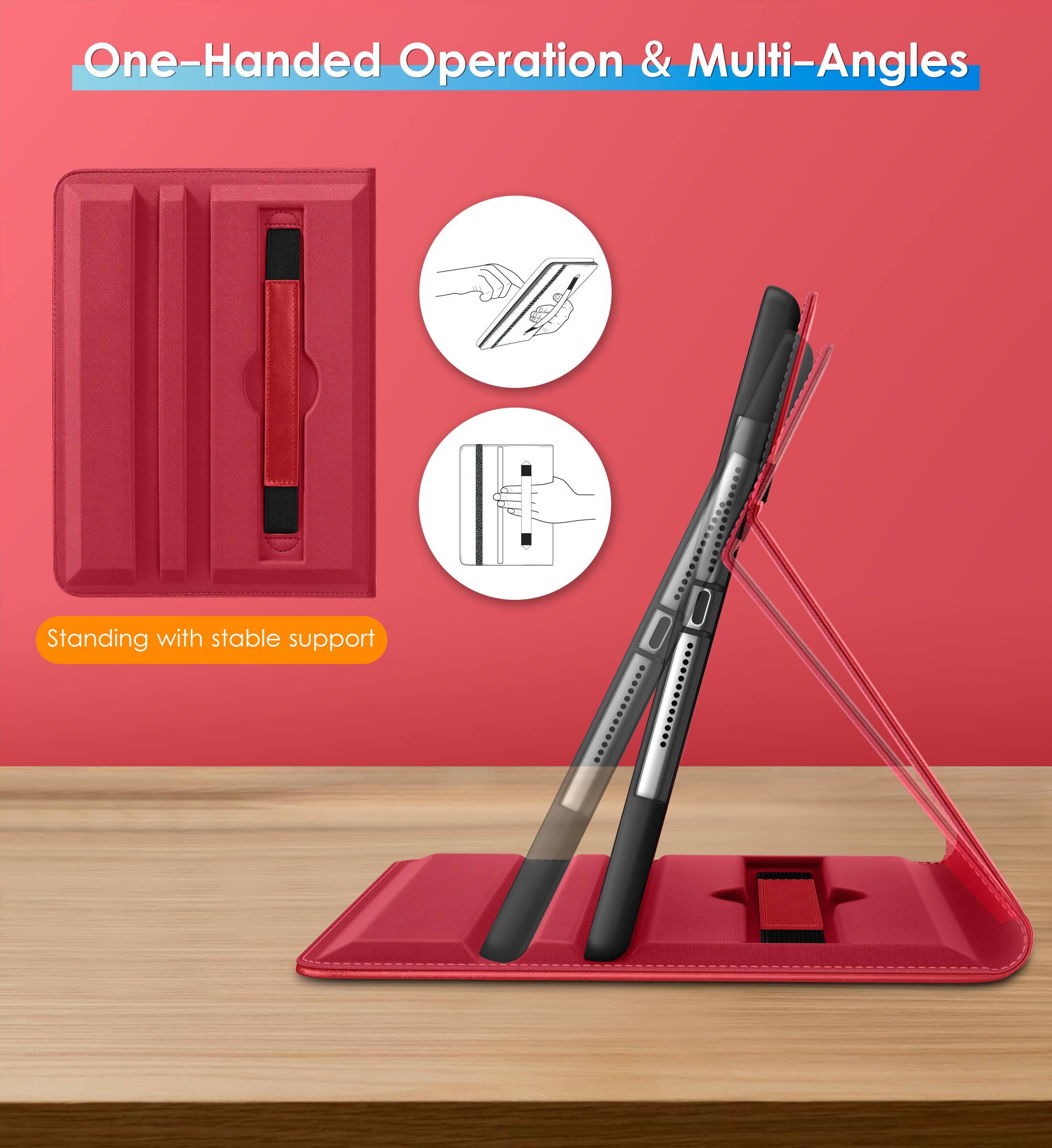 One-Handed Operation & Multi-Angles

Standing with stable support