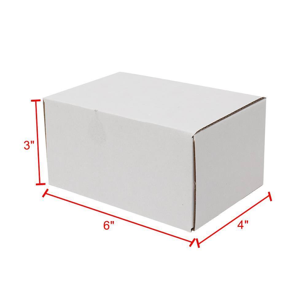Alt View 7. Winado - 50 PCS - WHITE CORRUGATED MAILERS 6x4x3" Shipping Packing Paper Boxes Mailers Recyclable Fold Boxs for UPS, USPS, FedEx - White.
