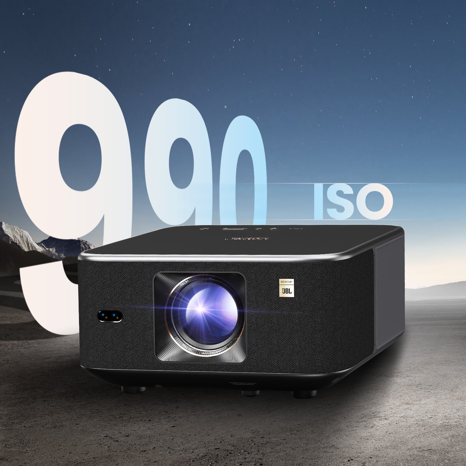 Yaber K3 Projector 990 ISO, 30W Speaker, JBL, Subwoofer, Dolby