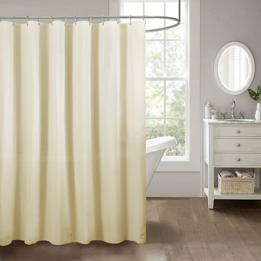 RT Designers Collection - Home 3 Gauge Peva Stylish Shower Curtain Liner 70" x 72" - Beige