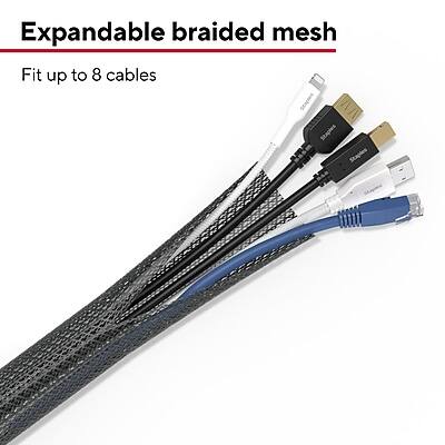 Expandable braided mesh  
Fit up to 8 cables