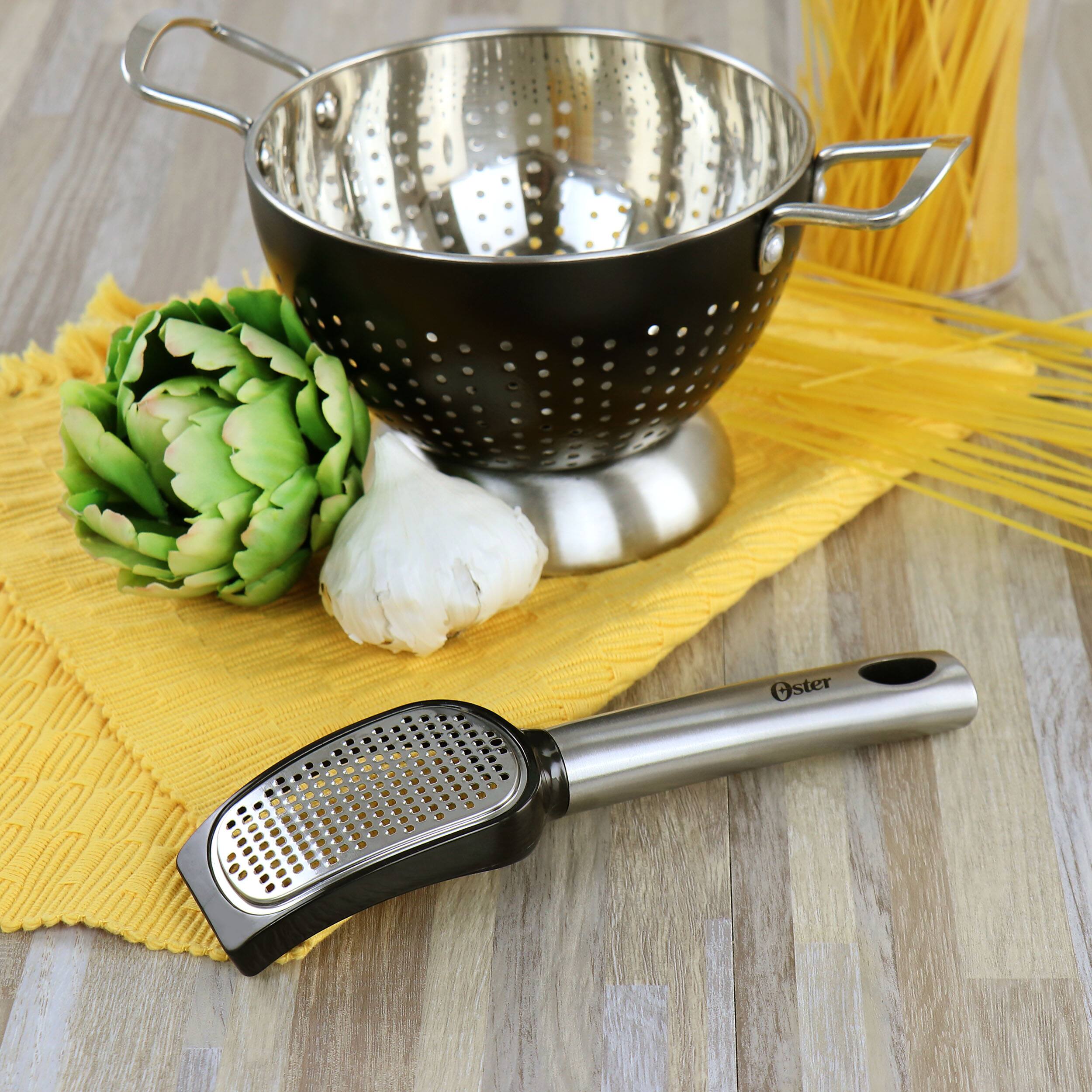 Alt View 6. Oster - Oster Baldwyn Stainless Steel and Plastic Handheld Kitchen Grater in Silver - Silver.