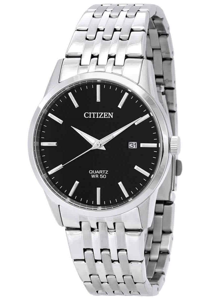 Casio Quartz BI5000 87E Mens Watch Black Dial Luminous Hands Date