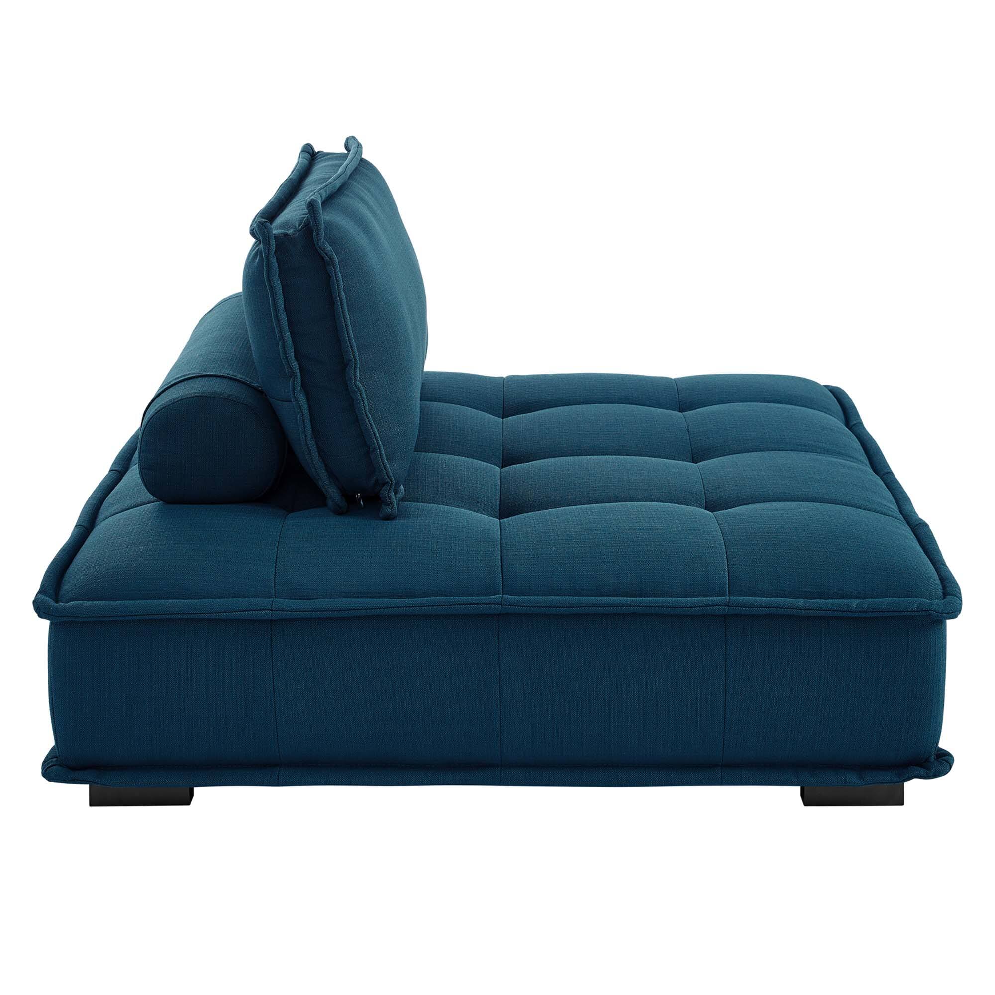 Alt View 1. Modway - Saunter Tufted Fabric Armless Chair by Modway - Azure.