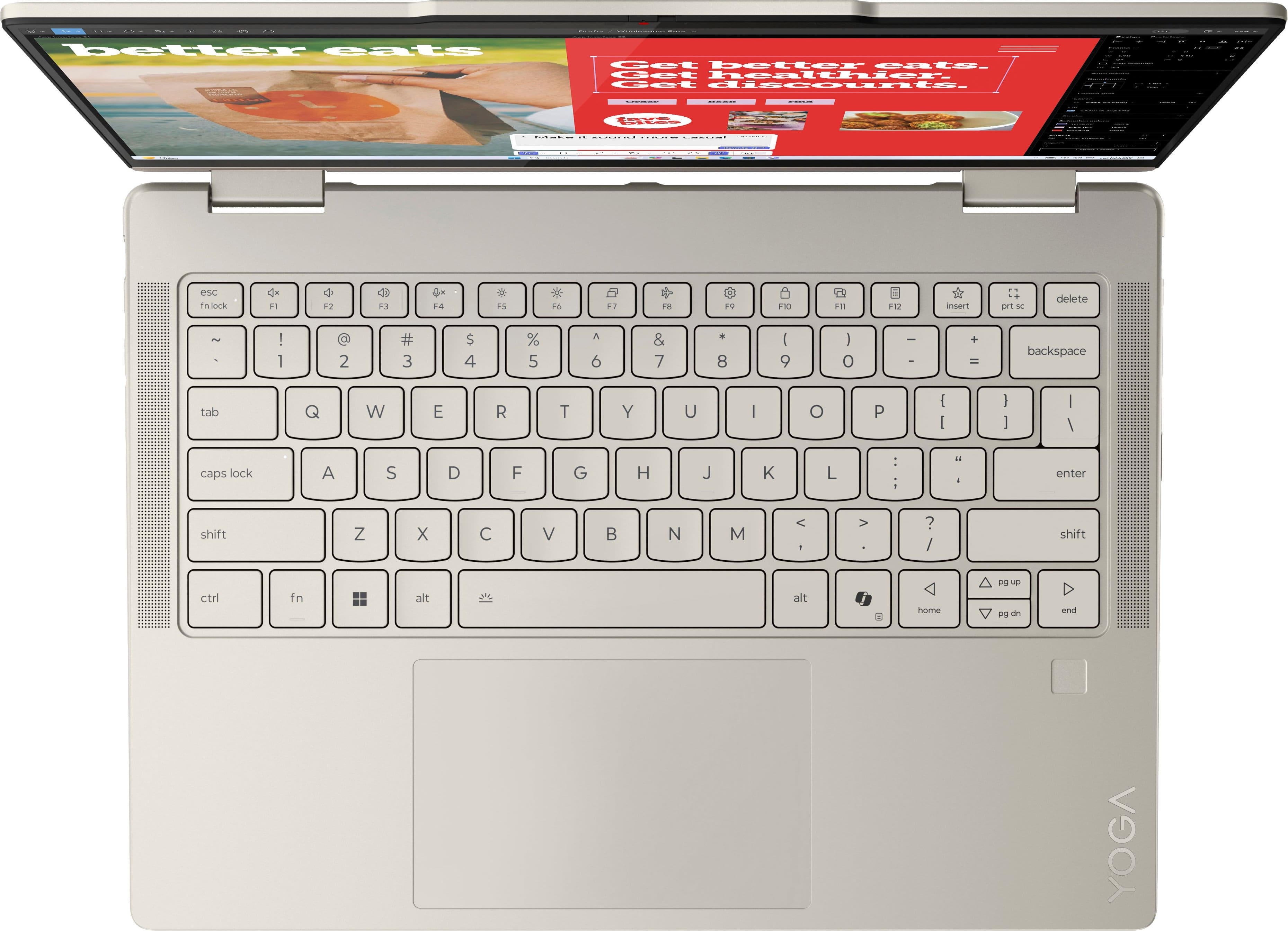 better eats
Get better eats. Get better Bate. Get healthier.
Make it sound more casual
YOGA