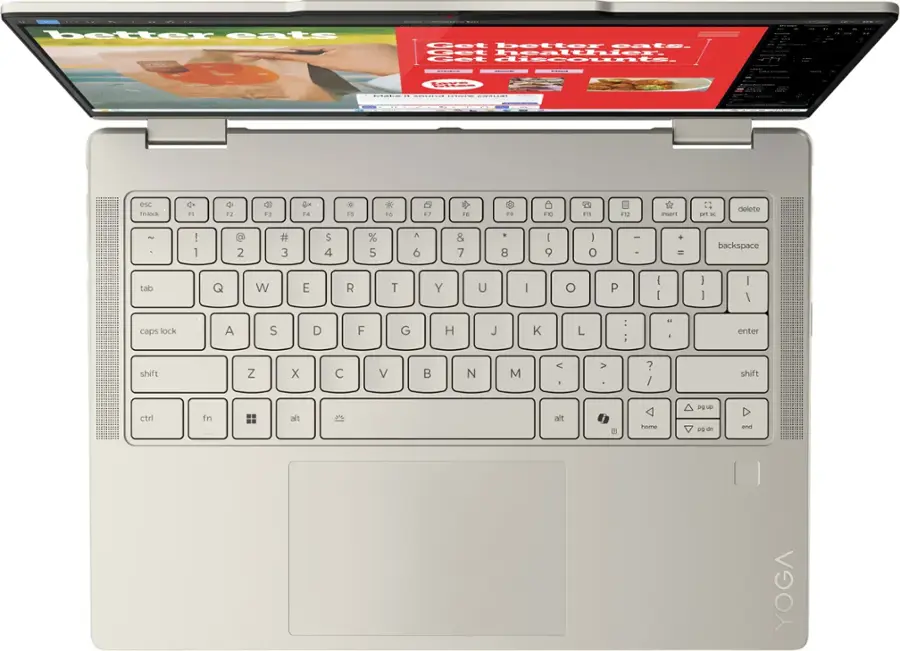 Lenovo Yoga 7 2 in 1 Copilot+ PC 14" 2K OLED Touchscreen Laptop AMD ...