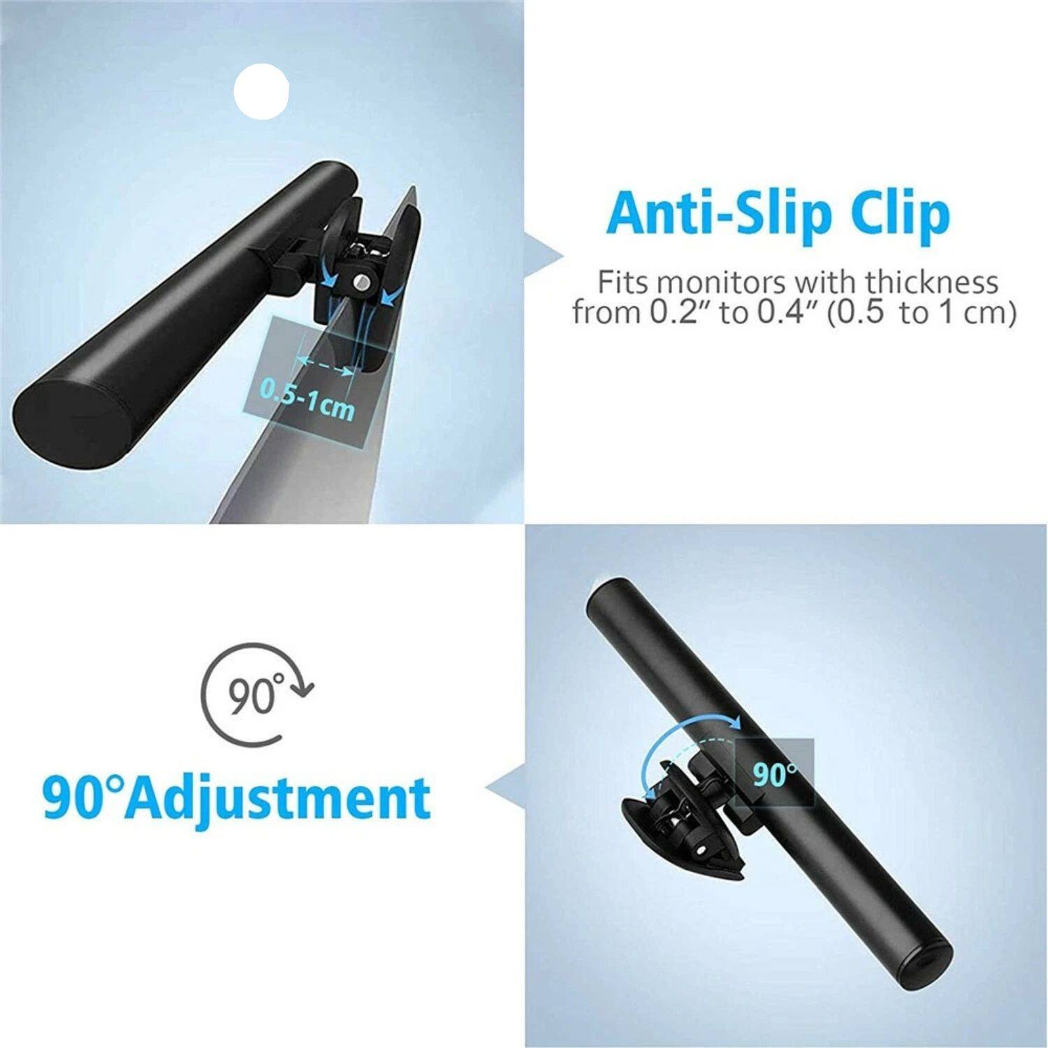 Anti-Slip Clip, 0.5-1cm, 90° Adjustment, 90°