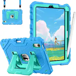 Kitcheniva - Shockproof Heavy Duty Case For iPad Mini 7 Full Body Rugged Cover - Blue
