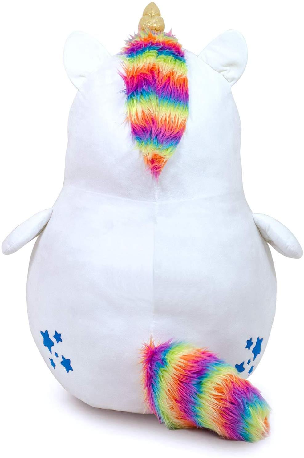 Alt View 1. Seven20 - Glitter Galaxy Rainbow Unicorn 48 Inch Stuffed Animal Plush - White.