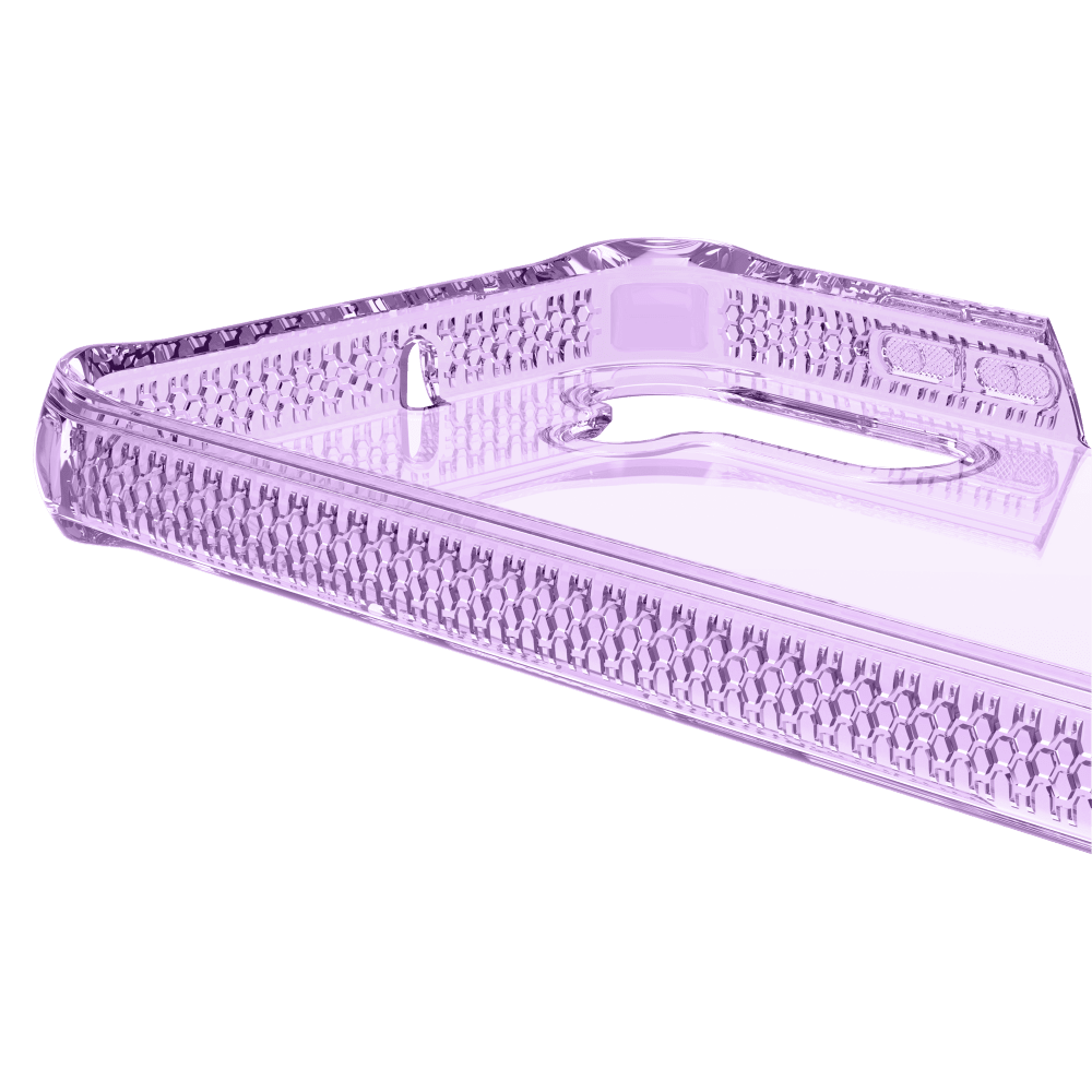 Alt View 3. Itskins - ITSKINS Spectrum_R // Clear Case for Samsung Galaxy A15 5G / 4G - Light Purple - Purple.