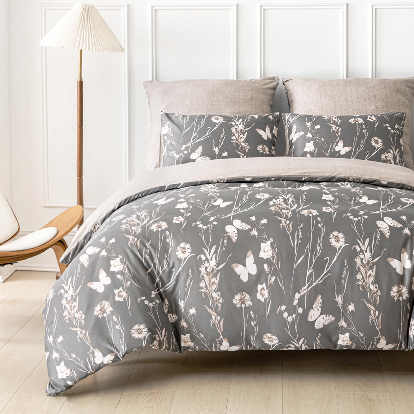 A: Deep Grey(no Comforter)-Queen (90×90 inch)