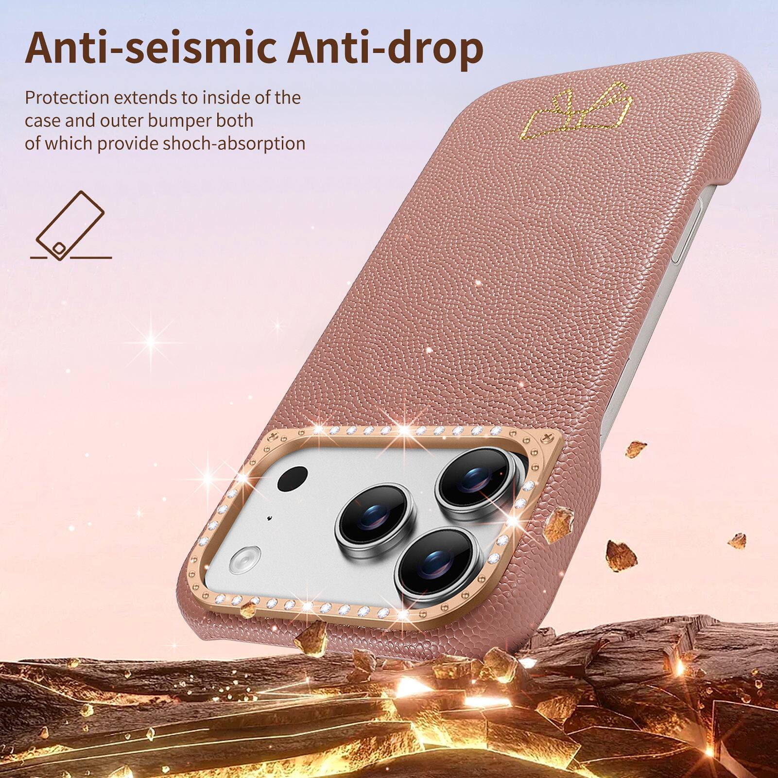Anti-seismic Anti-drop Protection extends to inside of the case and outer bumper both of which provide shock-absorption