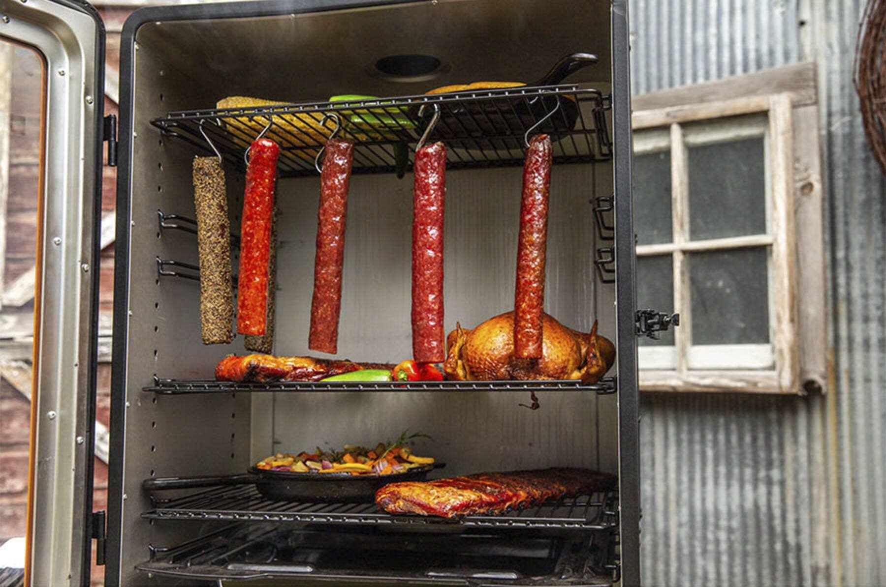 Alt View 1. Pit Boss - 5 Series Vertical Smoker - Sportsman Gray.