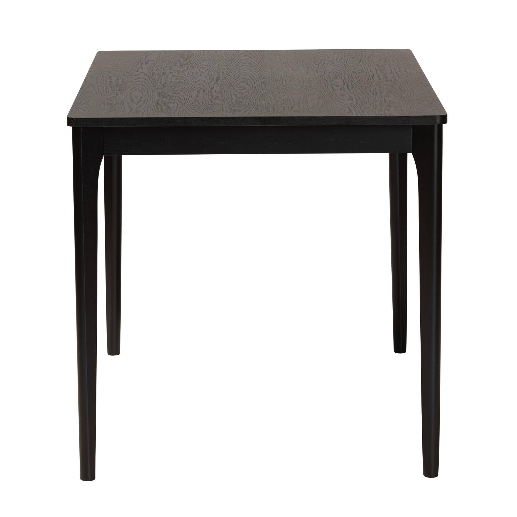 Left. Baxton Studio - Sherwin Mid-Century Modern Finished Wood Dining Table - Black.