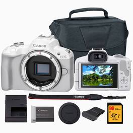 Bundle - Canon - EOS R50 Mirrorless Camera with Memory Card and Gadget Bag