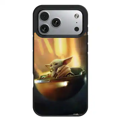 Front. Keyscaper - Star Wars: The Mandalorian Portrait Bump Phone Case - Apple iPhone 17 Pro Max - Grogu.