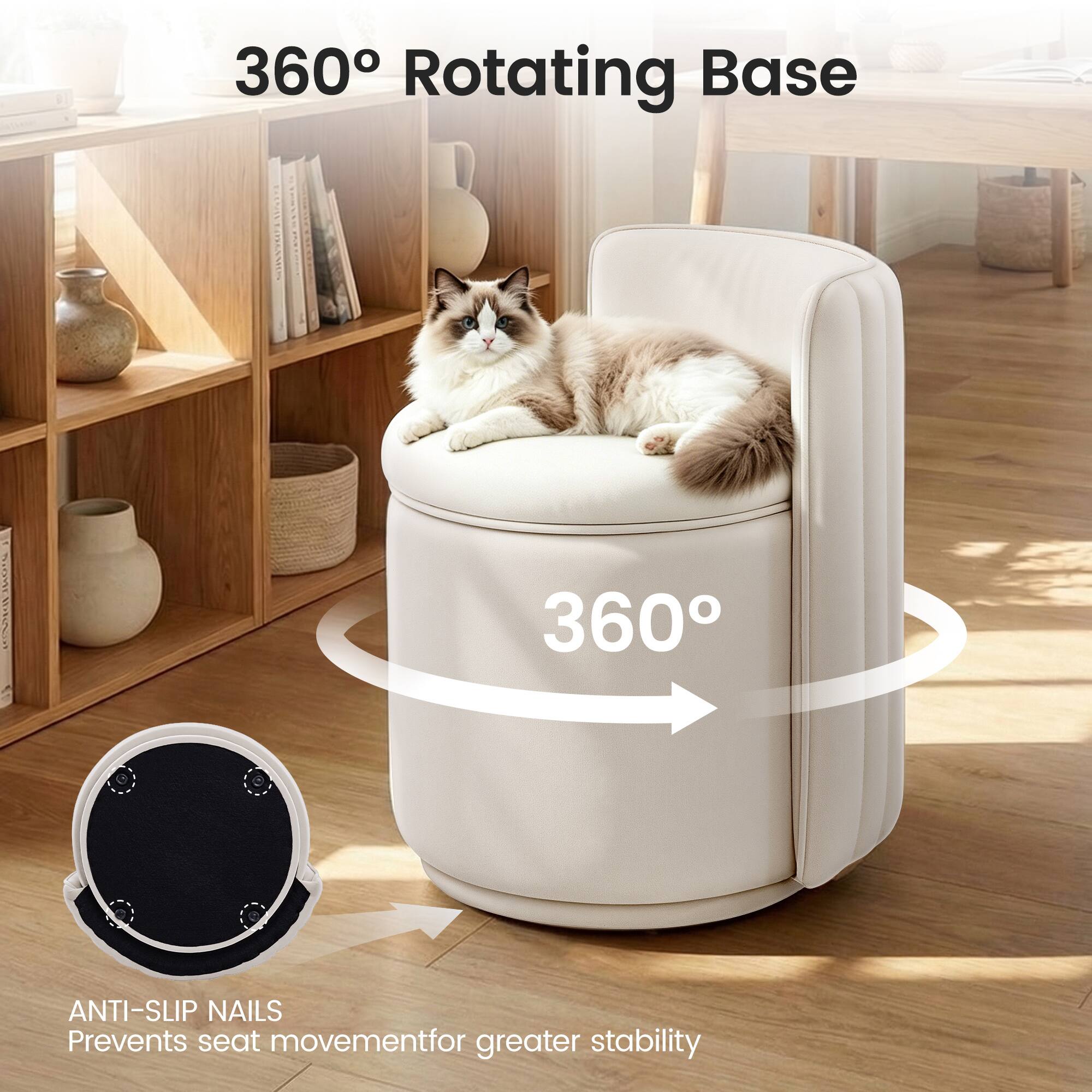 360° Rotating Base

360°

ANTI-SLIP NAILS
Prevents seat movement for greater stability