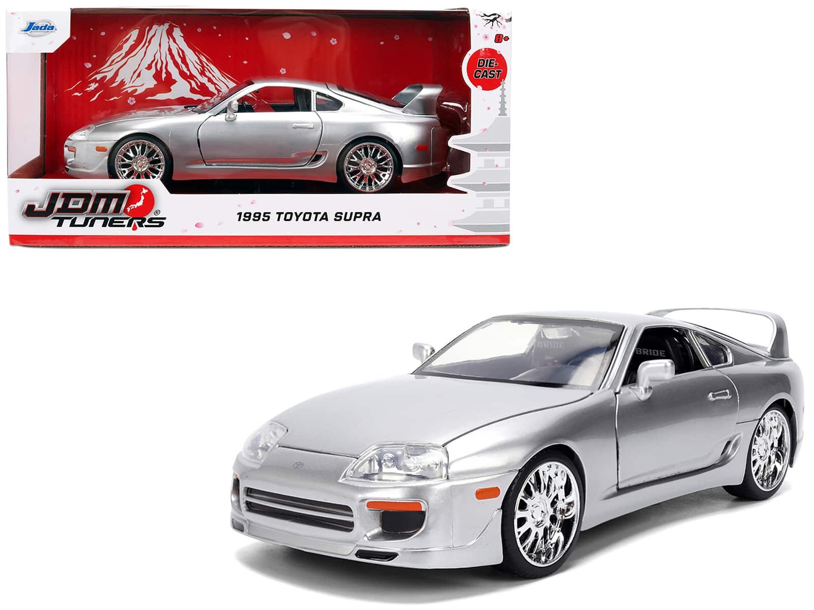 "1995 Toyota Supra Silver Metallic ""JDM Tuners"" Series 1/24 Diecast Model Car by Jada" price history on PriceWatchPro