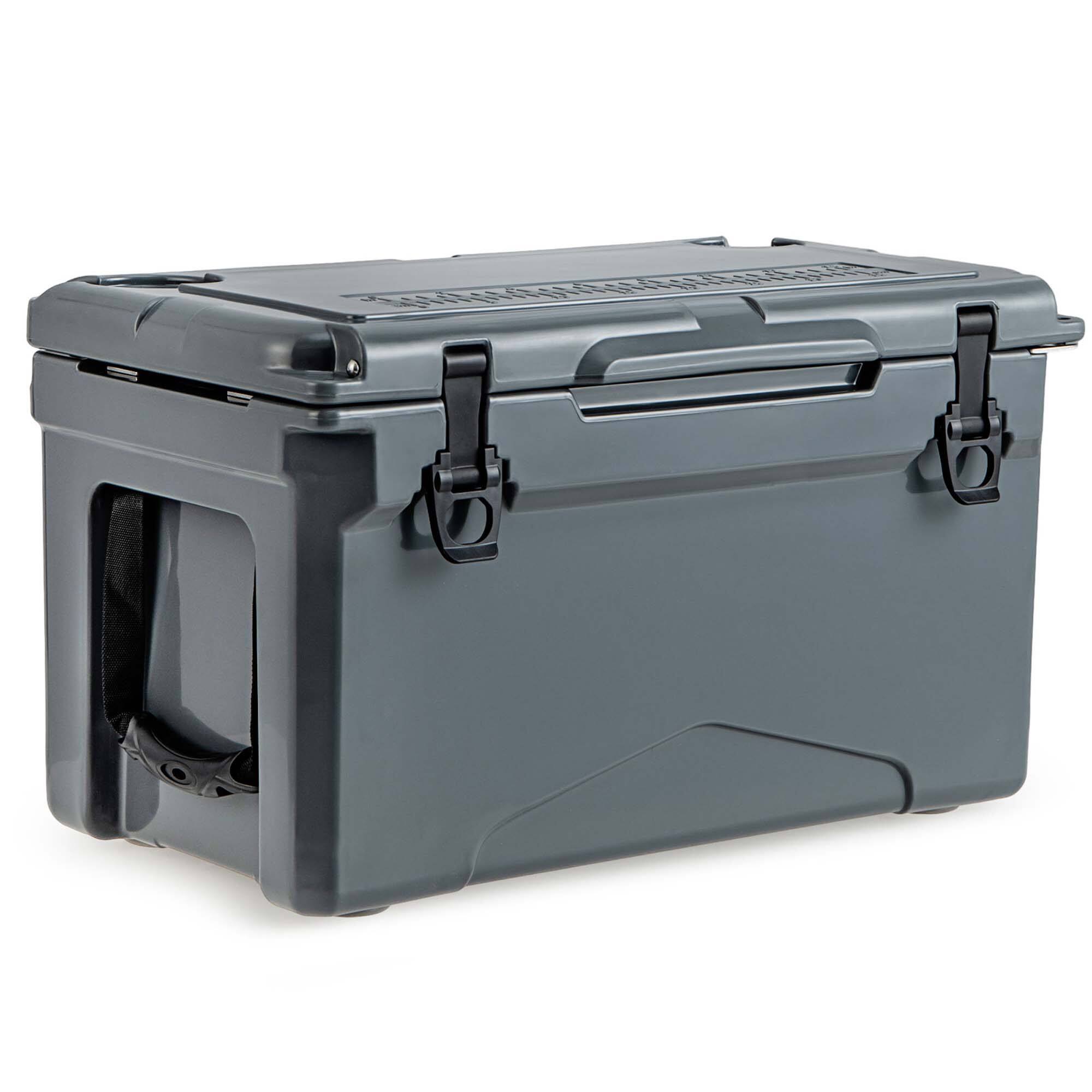 Alt View 9. Costway - Costway 30 QT Rotomolded Cooler Portable Ice Chest Ice Retention for 5-7 Days - Charcoal.