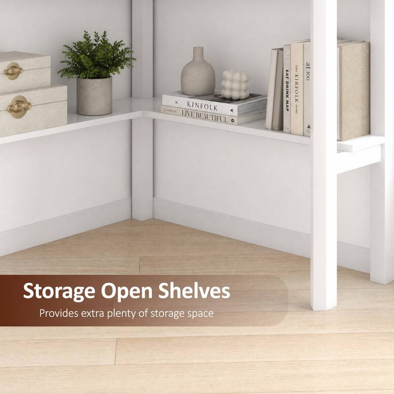 KINFOLK  
LIVE BEAUTIFUL  
EAT DRINK NAP  

Storage Open Shelves  
Provides extra plenty of storage space