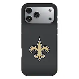 Keyscaper - NFL - New Orleans Saints Bump Case with 8.2ft Drop Protection - 15 Plus - Black