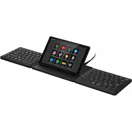MP - Mobile Pixels Tetra Keyboard - Wireless Connectivity - Bluetooth - 5 - 85 Key(s) - Windows, Mac OS, Android - Notebook - Black