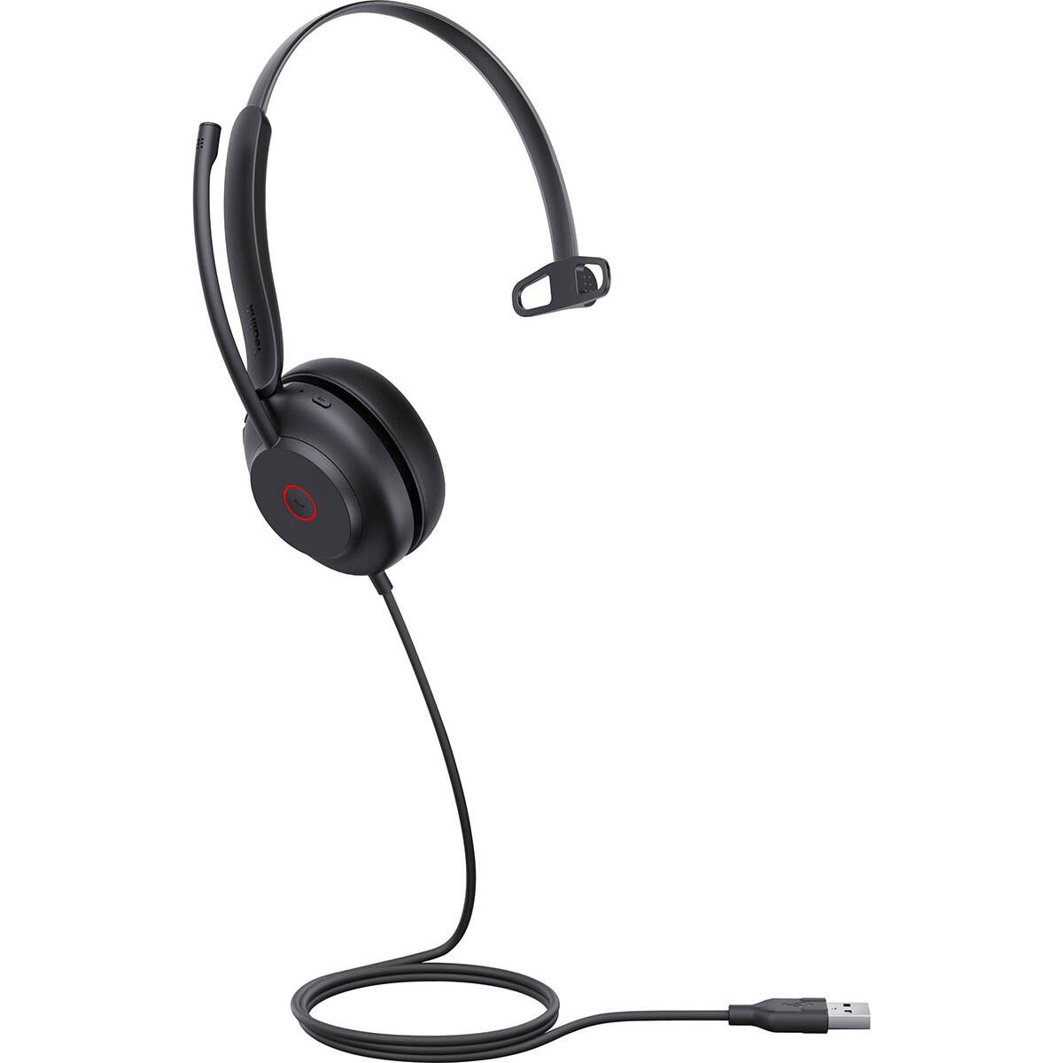 Alt View 2. Yealink - Yealink Yealink USB Wired Headset - Black.