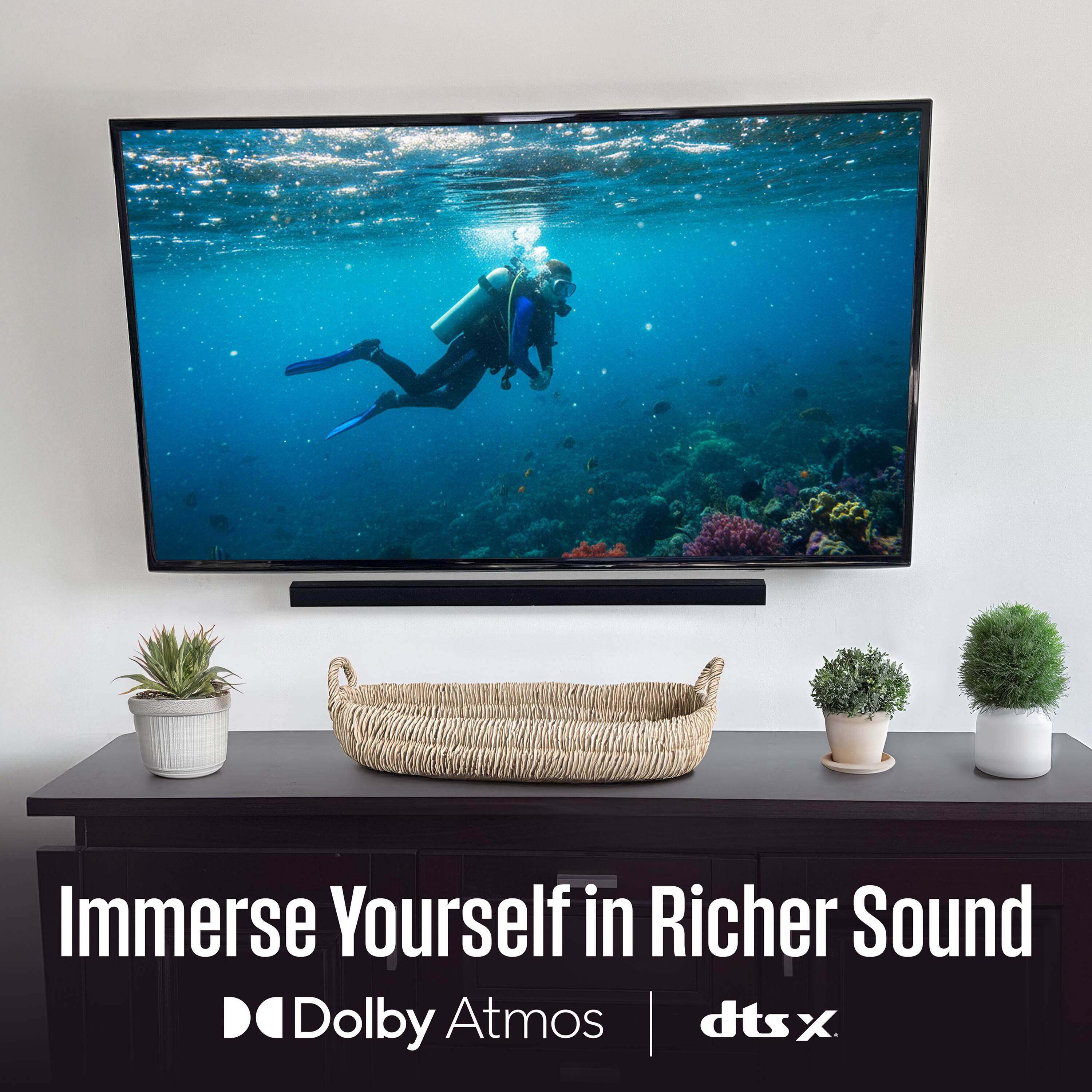 Immerse Yourself in Richer Sound  
Dolby Atmos | dts:X