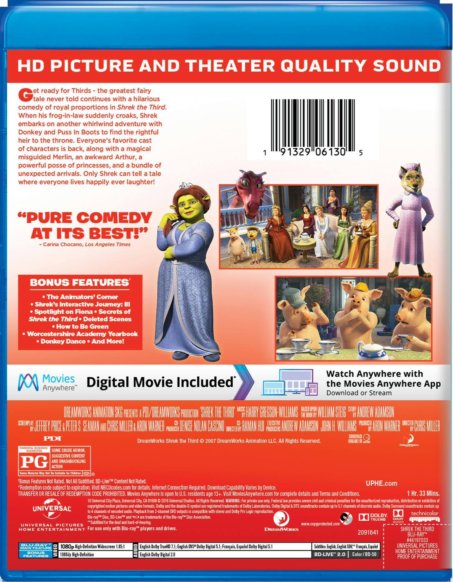 Angle. Shrek the Third (Blu-ray New Box Art) [Blu-ray].