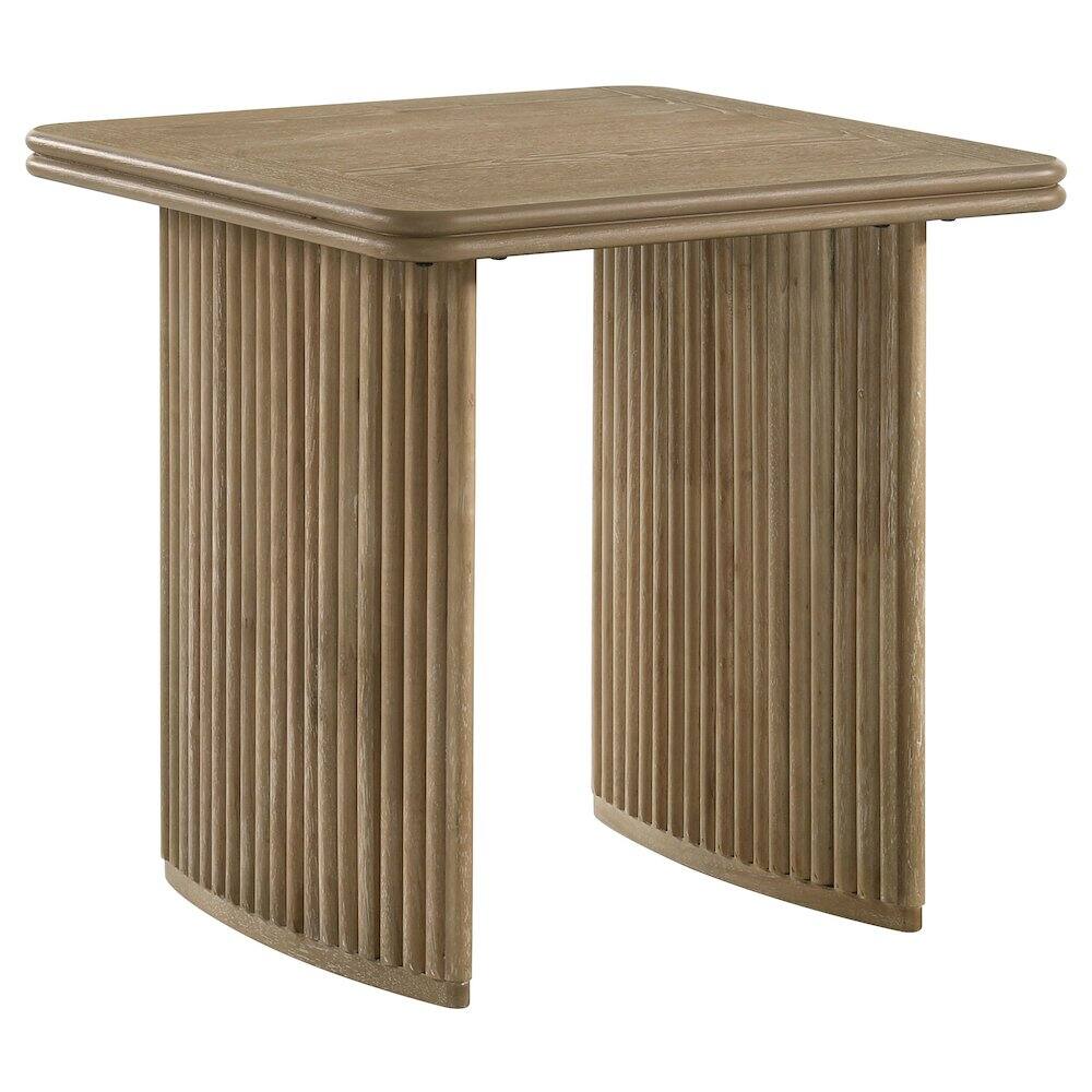 Alt View 2. Coaster Co. of America - Adina 2-piece Wood Coffee Table Set Distressed Light Brown - Distressed Light Brown.