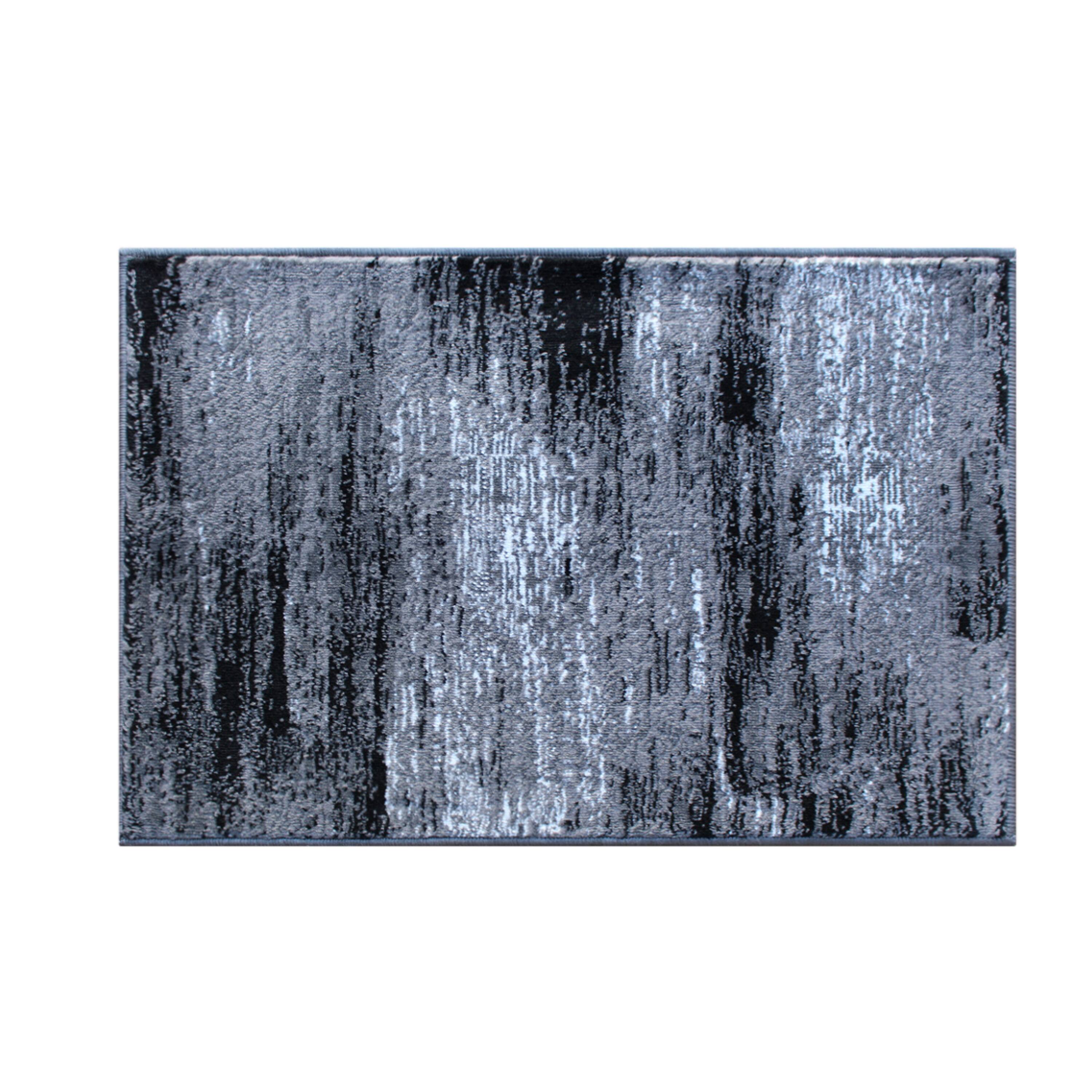Alt View 1. Emma + Oliver - Oakland Ultra Soft Shaded Look Olefin Accent Rug with Natural Jute Backing - Grey.